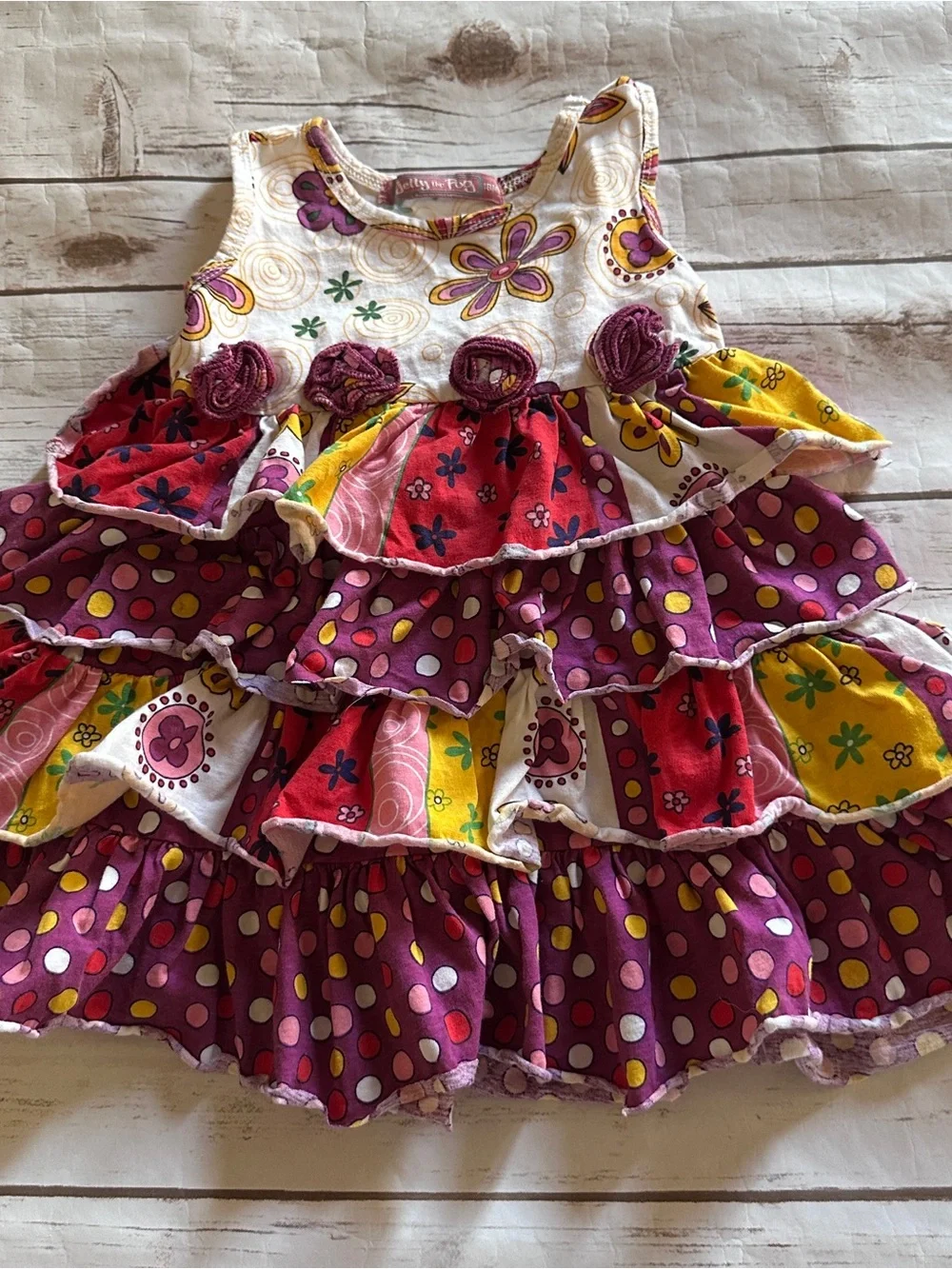Jelly the pug floral dress